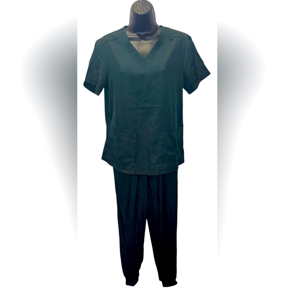 AMAZON Set of Scrubs Medical V-Neck Top and Pants Set